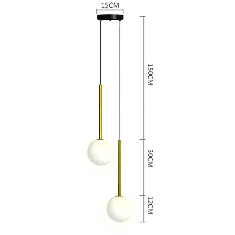 Luminária Pendente Nordic Esférica Britânica