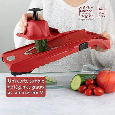 Mandoline Vital™ – Kit Completo com Placa de Vinagrete e Acessórios!🔥