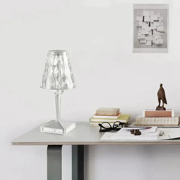Lâmpada de Mesa Diamante LED Sem Fio Carpetino