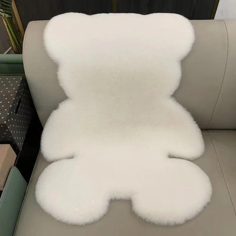 Tapete de Pelúcia Formato de Urso