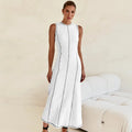 Vestido Midi de Malha Sem Mangas Eleganza
