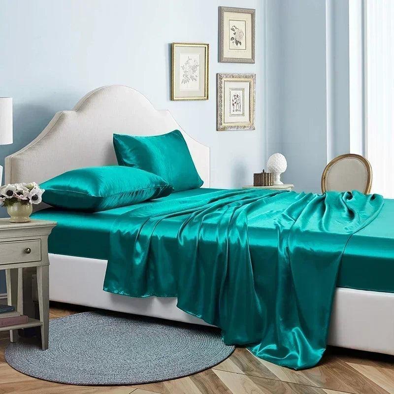 Conjunto de Lençóis de Cetim Carpetino