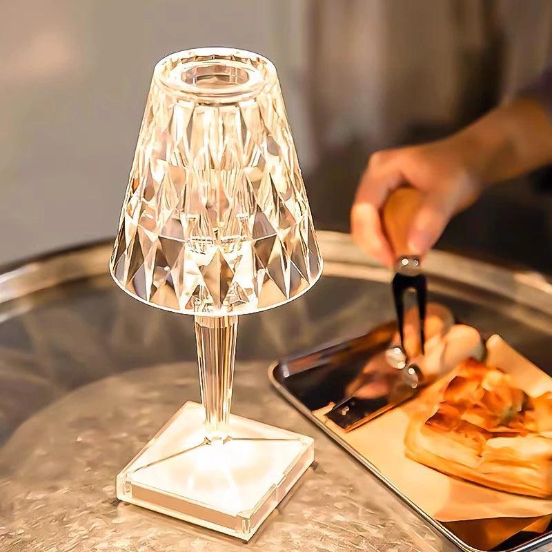 Lâmpada de Mesa Diamante LED Sem Fio Carpetino