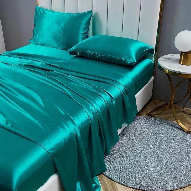 Conjunto de Lençóis de Cetim Carpetino