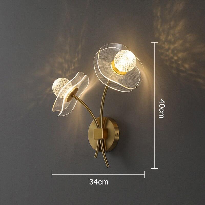 Luminária de Parede Flor de Lótus Carpetino